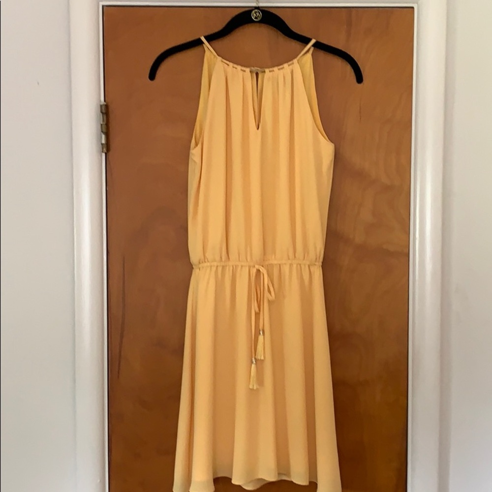 WHBM yellow dress